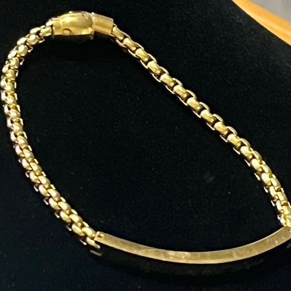 Goldtone Inspirational Bracelet, Magnetic - Picture 2 of 5